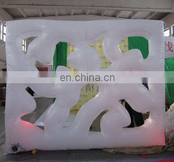 2015 hot sale Inflatable Logo Wall with LED lights
