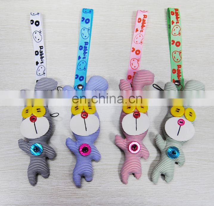 Cute plush monkey toy with magnet mini plush monkey keychain toy