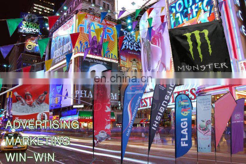 OEM promotion printed feather advertising flag