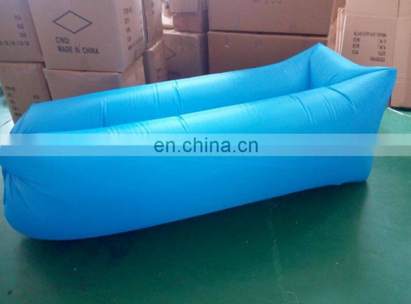 Inflatable lounge bag hammock air bed banana sofa