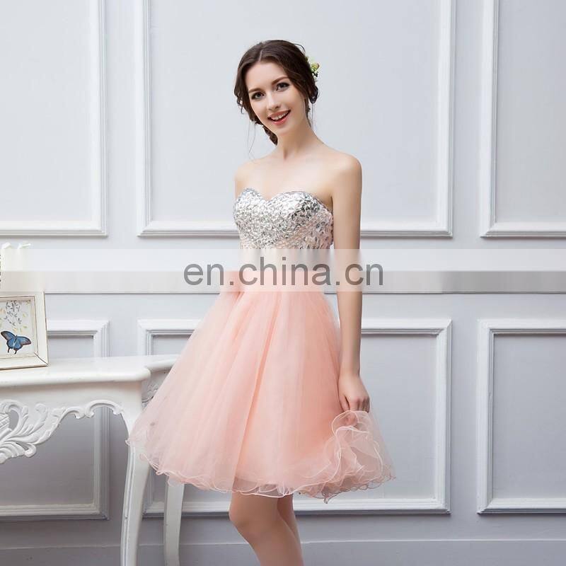 Gorgeous Crystals Beaded Tulle Homecoming Dresses 2016 Hot Sale Sweetheart Backless Tea Length Prom Dresses Formal Party Gowns