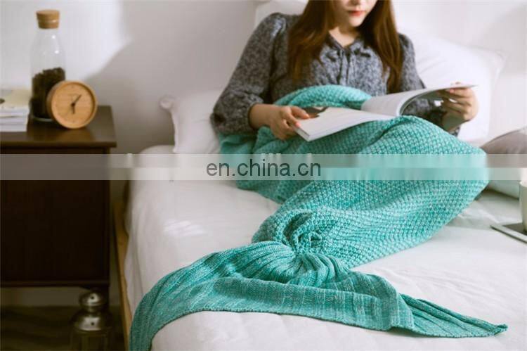 Manufactory walmart alibaba textile stock wholesale mermaid tail blankets warm winter blanket
