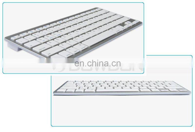 Universal ultra thin wireless external bluetooth keyboard for windows for ios for android for laptop tablet pc
