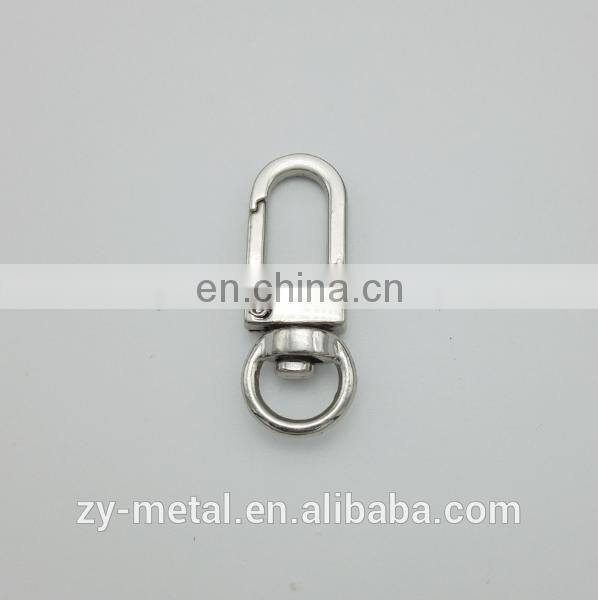Nickel plated high quality lock metal bag buckle,swivel snap hook