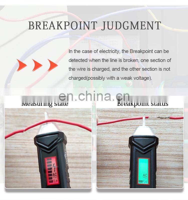 Hot sale Latest Products handheld voltage detector tester non-contact 12VAC to 1000VAC AC Voltage Detector