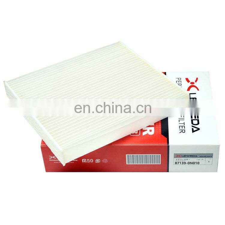 China wholesale vehicle cabin filter 87139-0N010 japanese usde car cabin filter 87139-30040