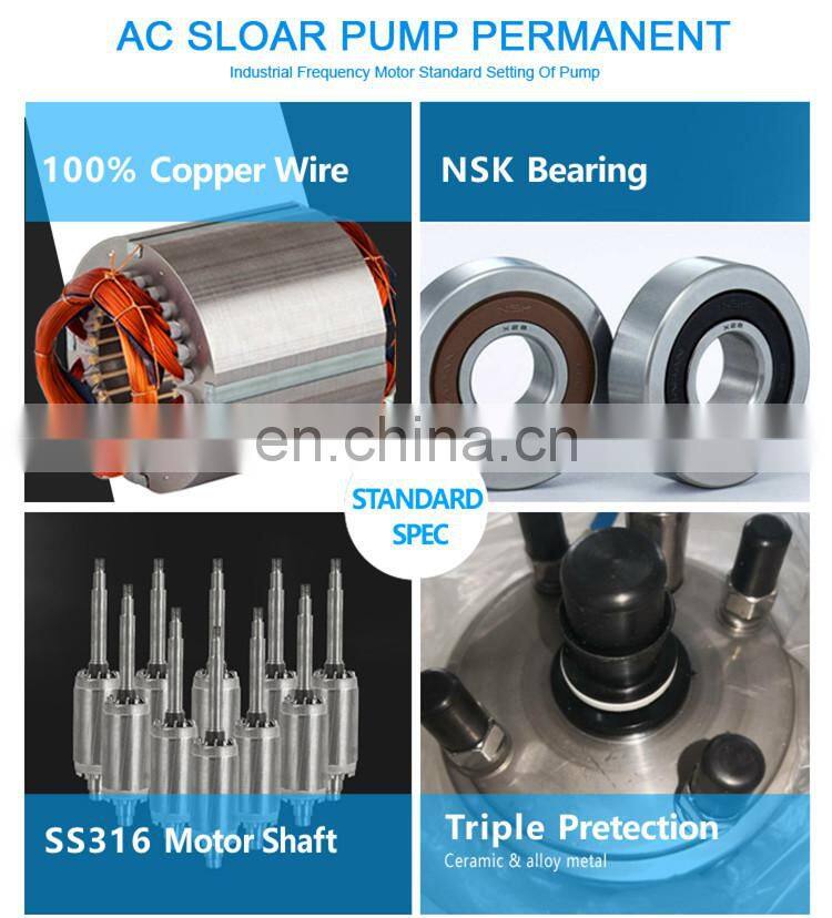 High Quality High Flow Solar Energy Deep Well Solar Water Pump for irrigation