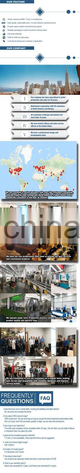 BDVH02R-TM Ergonomic Adjustable Sit Stand Desk Frame Electric Standing Desk Frame