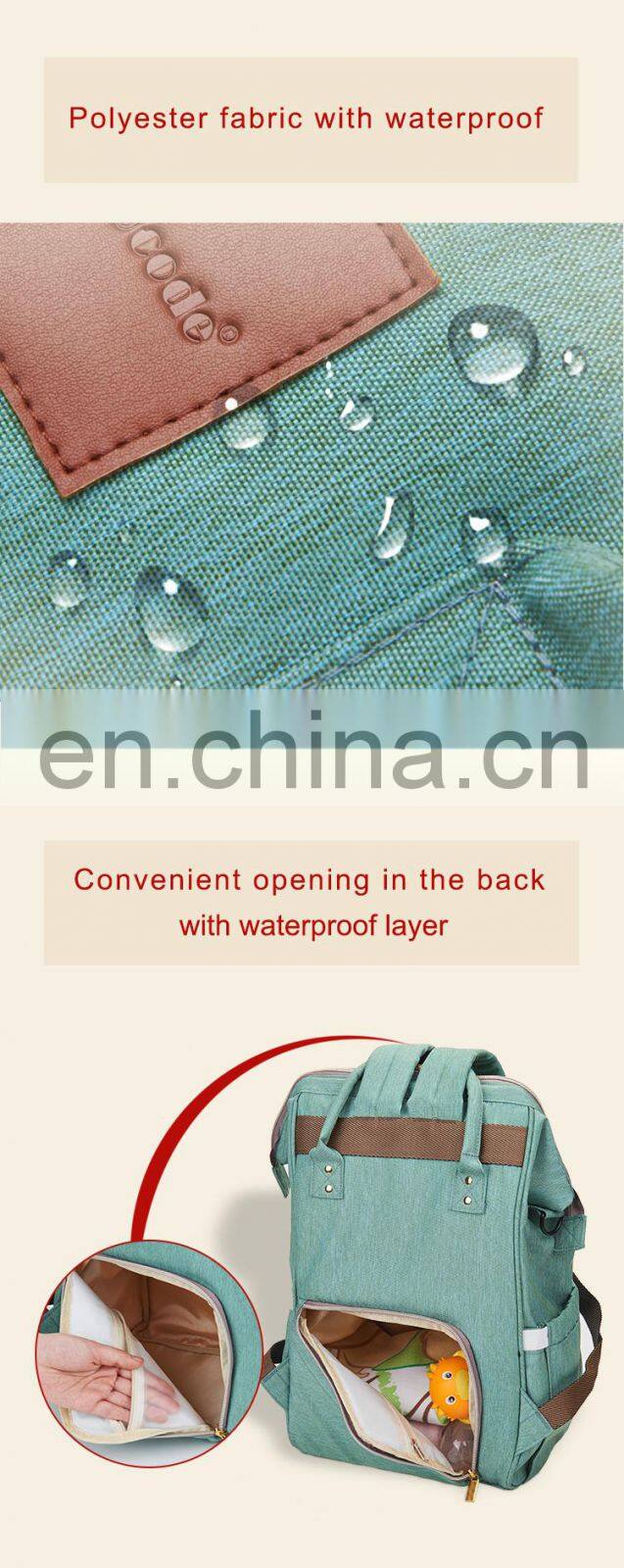 2018 factory baby diaper large space backpack mommy bag