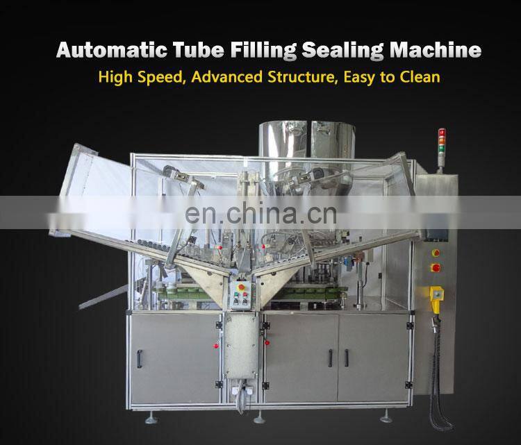 High capacity ketchup peanut butter soft tube filling sealing machine for grease/toothpaste