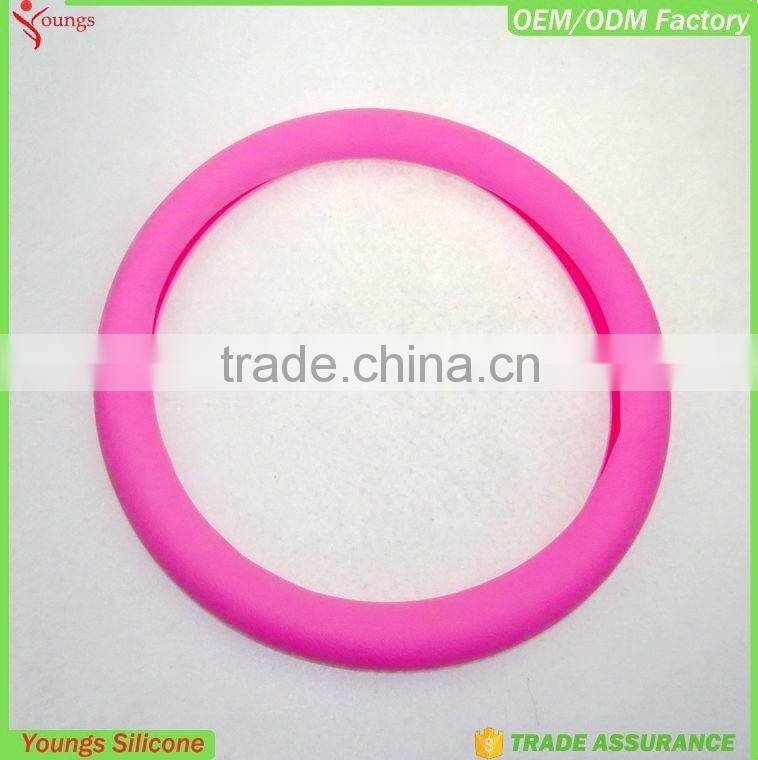 2016 eco-friendly newest design fashion international flag car spare parts steering wheel cover