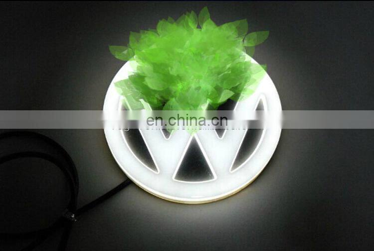 Illuminated LED Light front grille rear grille Car Badges Auto Emblems Logo