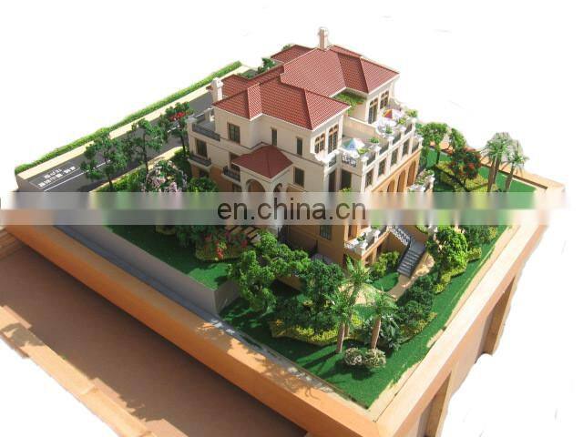 Scale 1:25 outstanding villa model for construction and real estate promotion