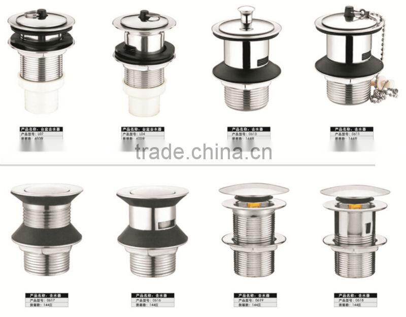 WESDA Washroom stainless steel Basin filp Style Sink Drainer without Overflow Hole