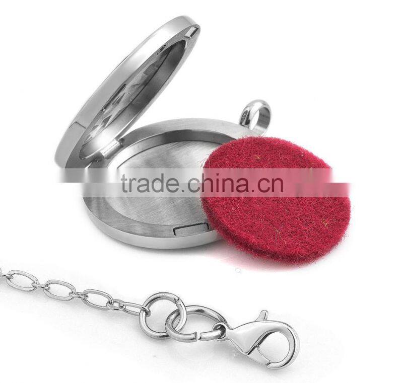 Stars Round Shaped Perfume Essential Oil diffuser necklace