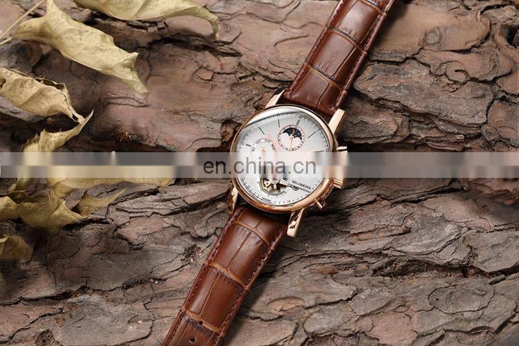MG.ORKINA MG088 Online Selling Men Fashionable Watch Analog Display Moon Phase Automatic Mechanical Oem Watches