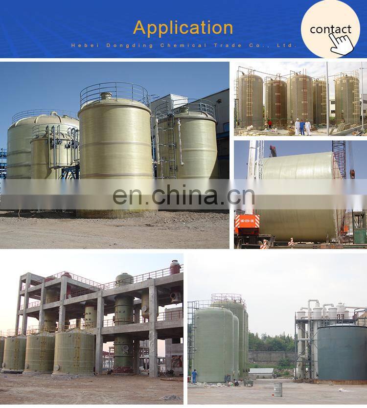 1000m3 fiberglass horizontal frp grp Hydrochloric acid storage tank