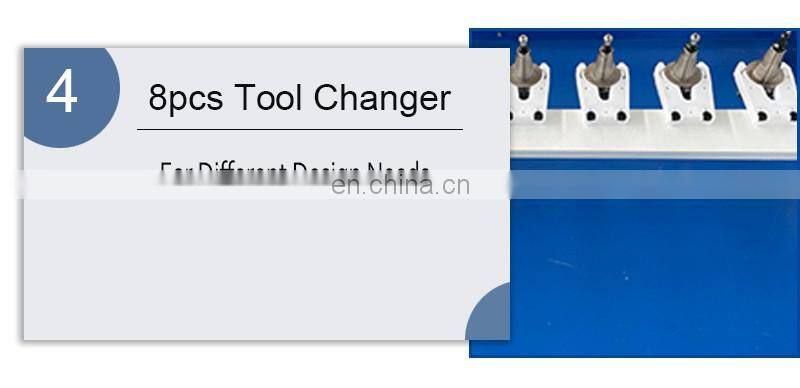 Jinan hot sale cnc vibration cnc router knife cutting machine ATC cnc router for sale