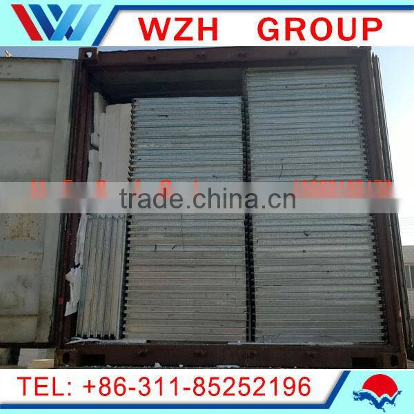 Acoustic wool panel with PE painted galvanized steel surface