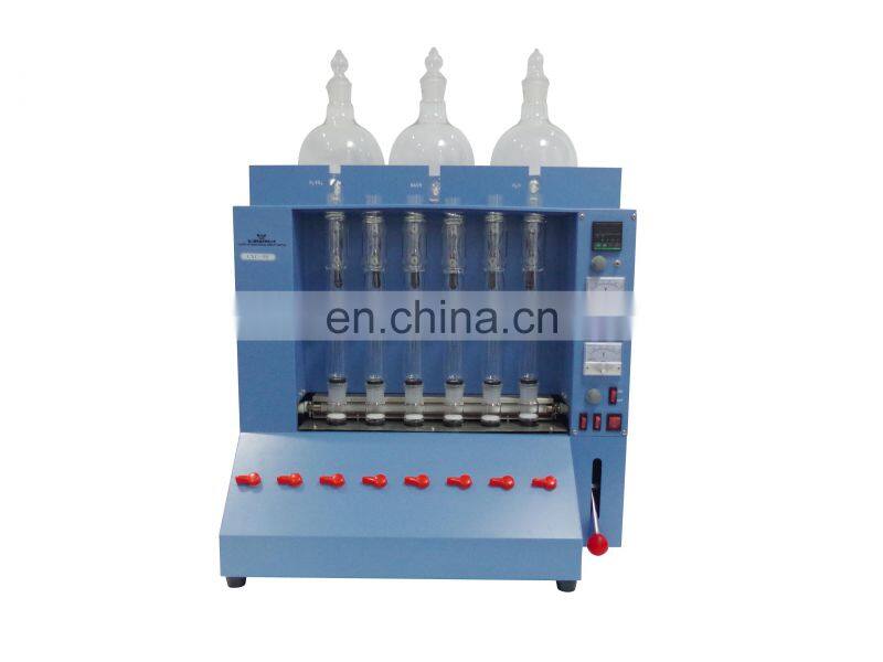 6 Channels Soxhlet Extraction Theory Milk Fat Analyzer
