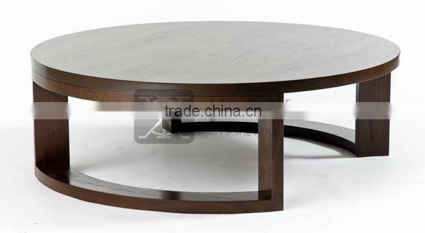 CT-108 Circle Shape Wood Coffe table