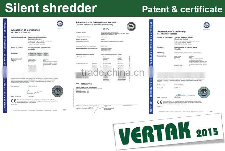 2000w garden shredder,electronic garden chipper shredder