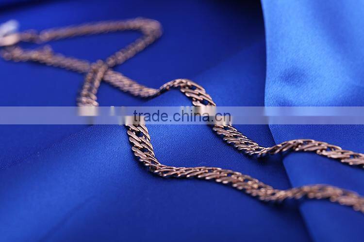 High Quality coffee gold chain Necklace Thick Chain Necklace with Lobster Clasp for Men