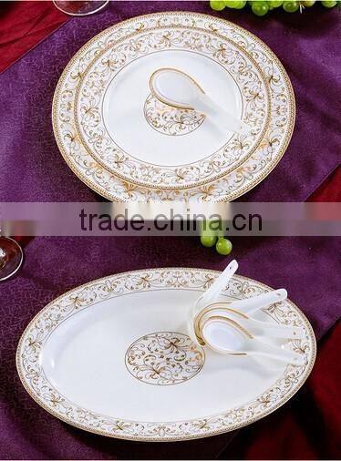 56 pcs custom porcelain ceramic dinner plate