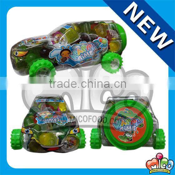 100pcs mini fruit jelly cup in racing car