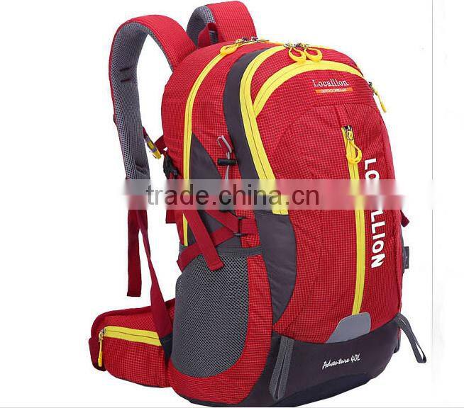 outdoor sporty good quality polyester nylon men women waterproof travel hiking camping backpack