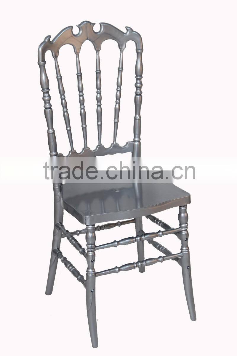 tiffany catering acrylic plastic high back crown royal chair for wedding in hotel furniture