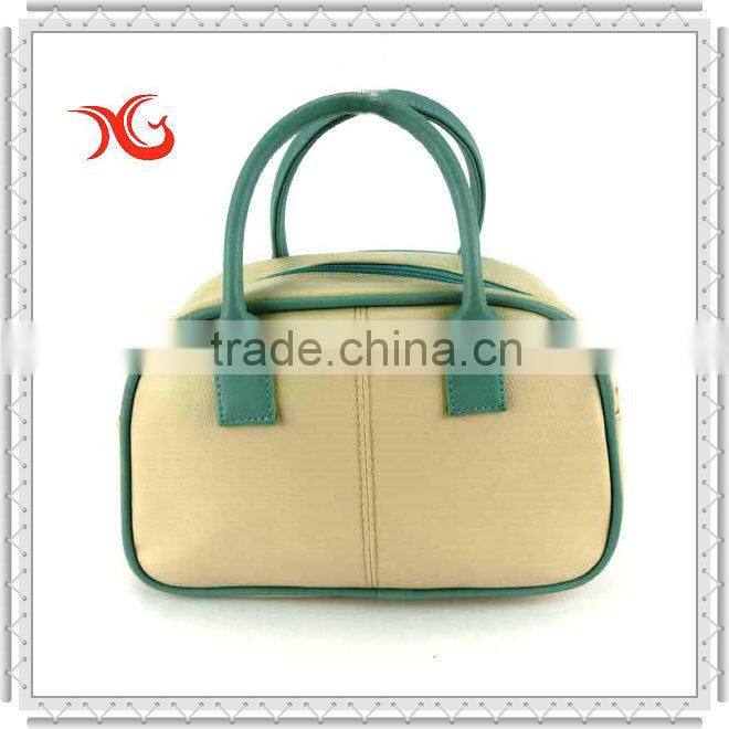 New beige travel PU lady hand bag
