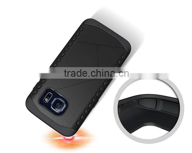 2 in 1 mobile phone TPU shock proof slim armor case hard cover for samsung galaxy s7 plastic case