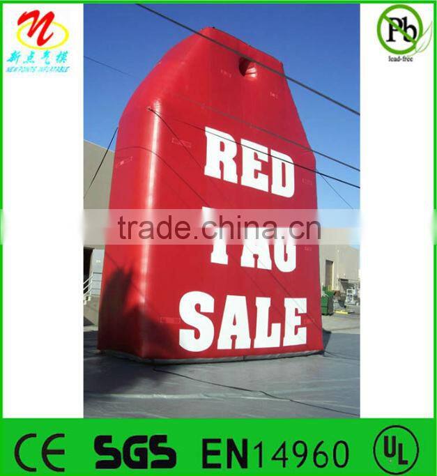 Inflatable object inflatable advertising rocket