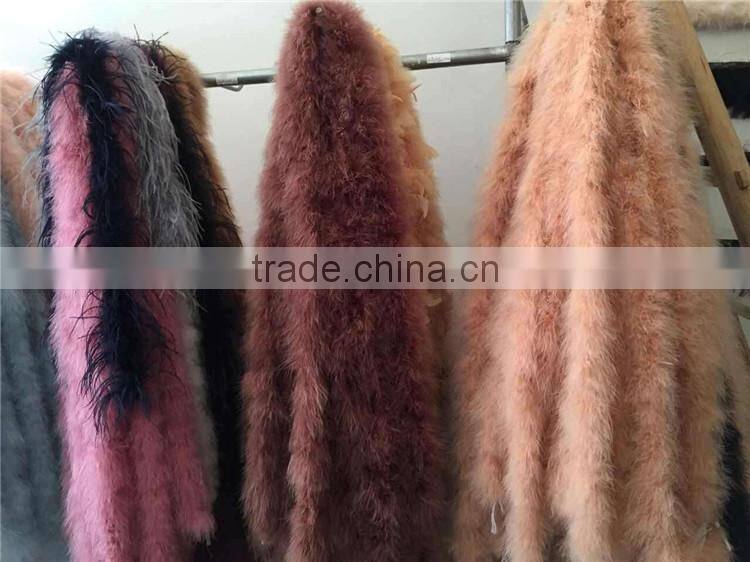 Fashion Ostrich Feather Winter Fur Garment Raw Material