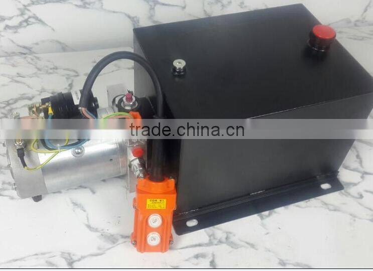 wireless remote control 12v hydraulic power units for 12 ton trailers