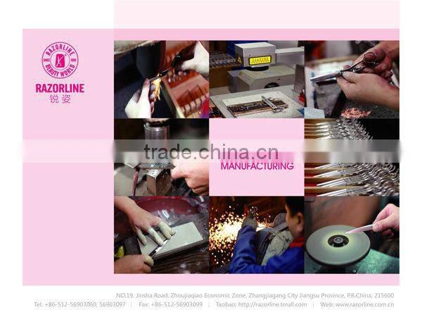 H3-Zebra Mirror polish zinc alloy straight hair razor for barber