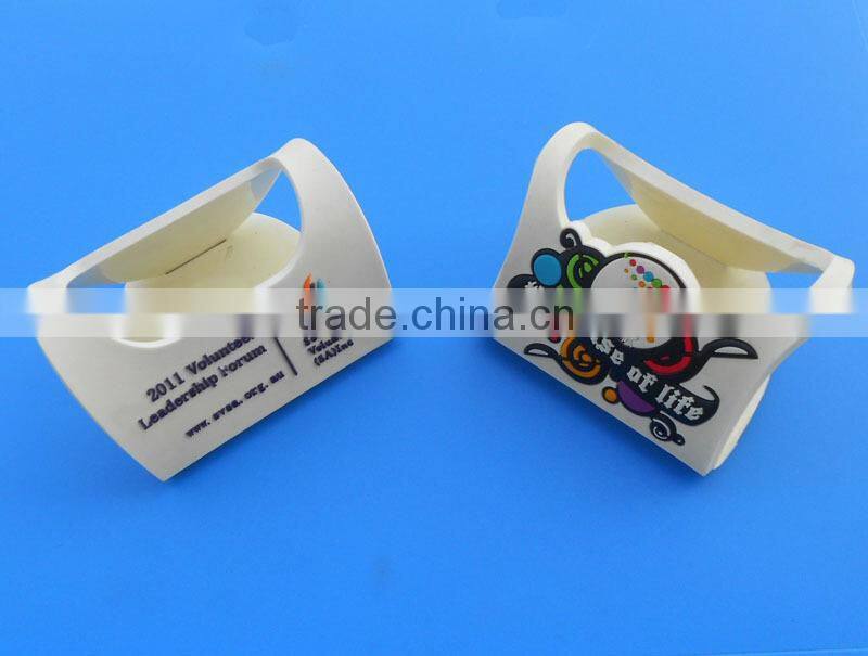 3D PVC custom design desk cellphone stander phone holder for promotional