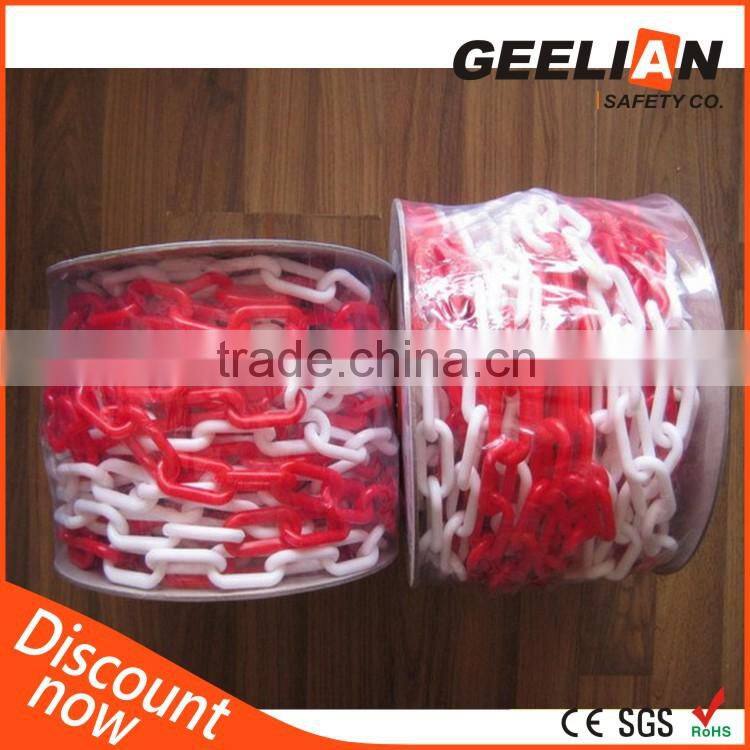 Linked with Traffic Bollard Quick Removable Road Caution Chain with Traffic Cone