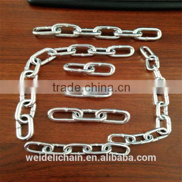 1/4" small stainless steel short link chain