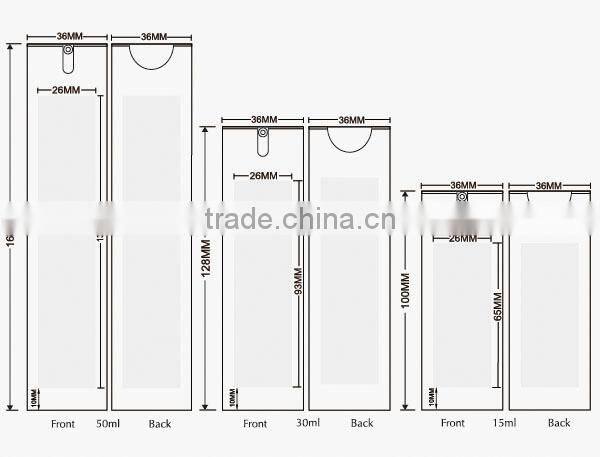 15ml 30ml 50ml Acrylic Square Airless Bottle