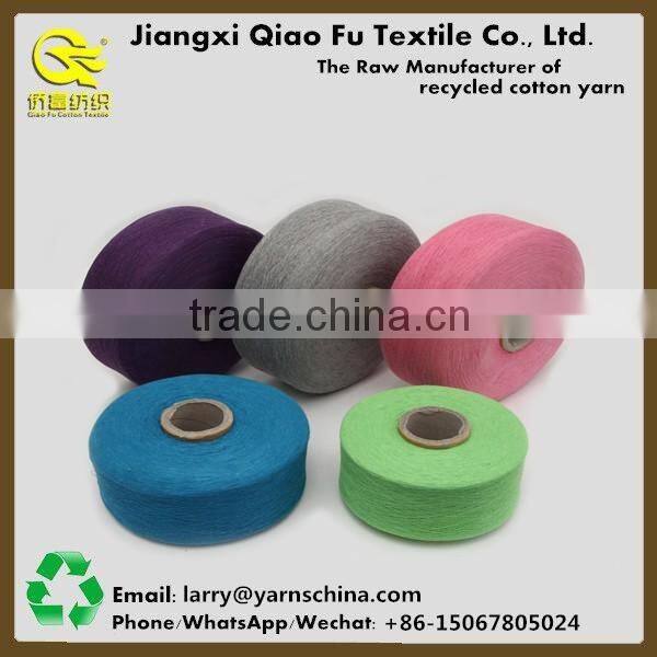 cheapest knitting 30%polyester/70% cotton yarn 16s made in China