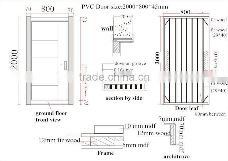 good quality wooden door made in China