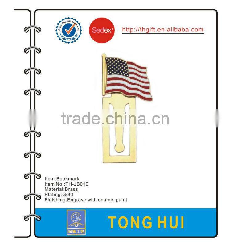 Bloom/flowers design metal bookmark with no colors