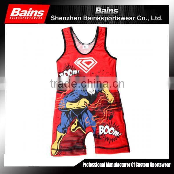 youth wrestling singlet/sublimated wrestling singlets/custom wrestling singlets