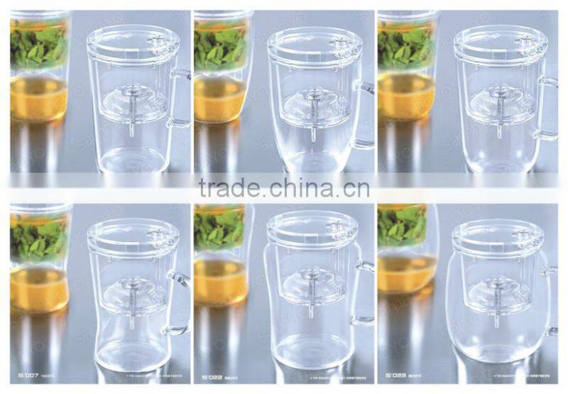 New Arrival ! "SAMADOYO" 400 ML High-grade Office Drinking Glass Cup For Making Tea