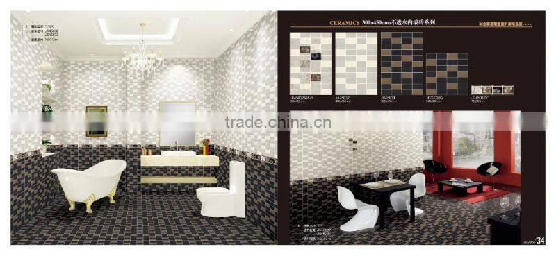 grade aaa quality 300x450mm wavy white brick look wall tile
