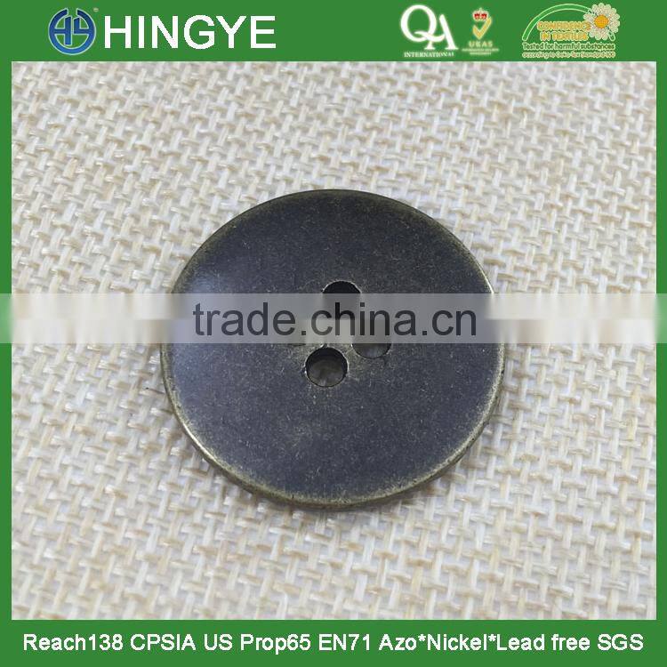 wholesale antique brass 4 holes sew buttons for coat
