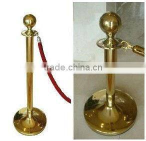 new stainless steel stanchion with ropes