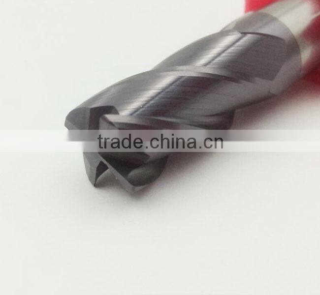 Janpan Standard Size Corner Radius End Mill Size/Lathe Cutting Tool Round Nose Milling Cutter Size